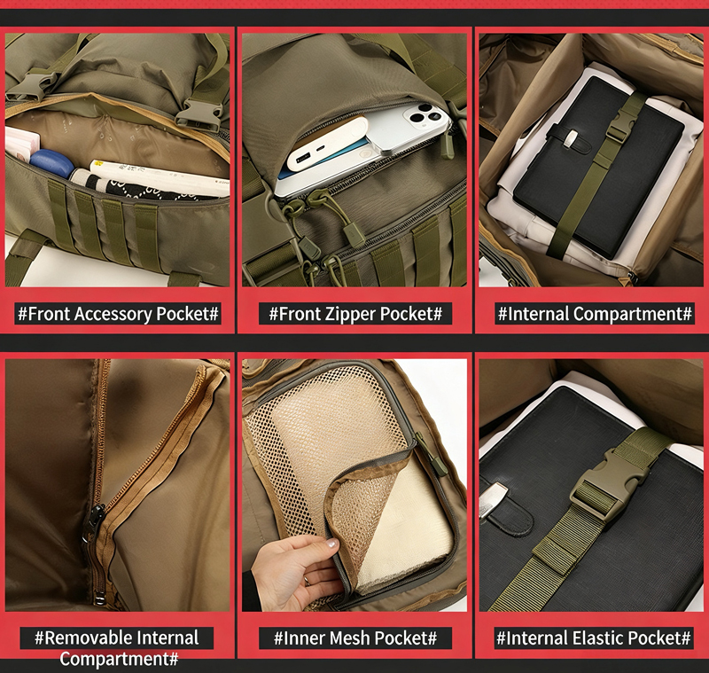 Versatile Multi function Outdoor Travel Backpack