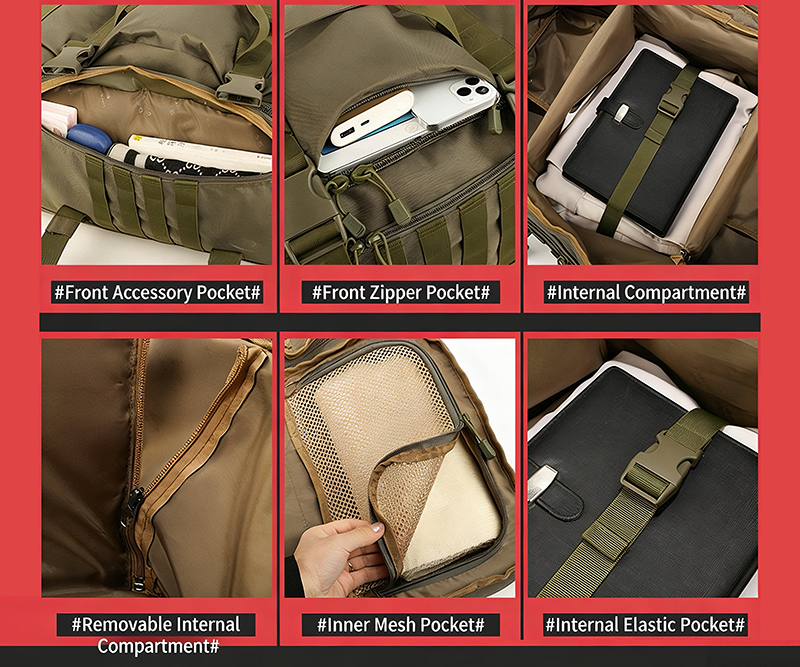 Versatile Multi function Outdoor Travel Backpack